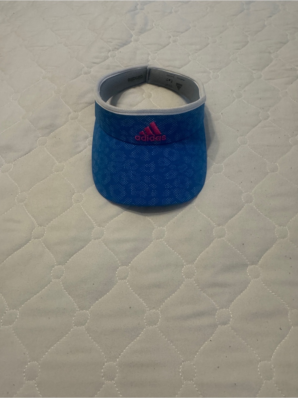 Adidas Women’s Blue Visor with Pink Logo Trim